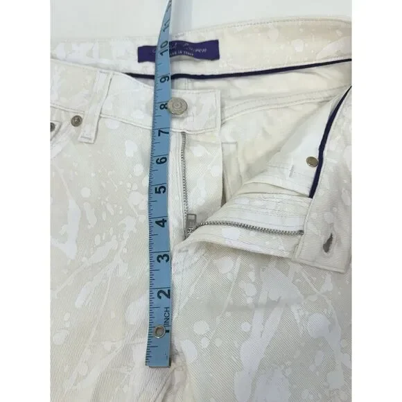 NWOT Ralph Lauren Purple Label Matchstick 160 Paint Splatter Skinny‎ Jeans $790 - Picture 8 of 15